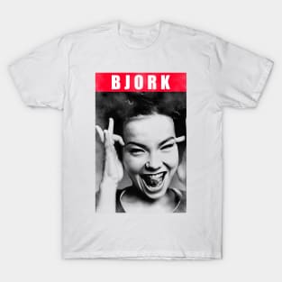 Björk - Vintage 80s // Watercolor Design T-Shirt